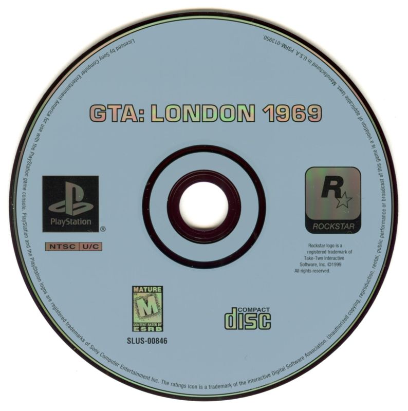 Media for Grand Theft Auto: Director's Cut (PlayStation): Disc 2 - GTA London 1969