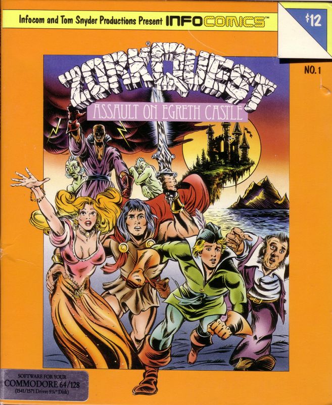 Front Cover for ZorkQuest: Assault on Egreth Castle (Commodore 64)