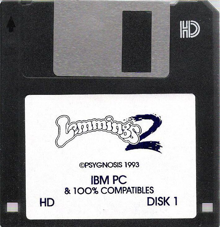 Media for Lemmings 2: The Tribes (DOS) (Dual Pack): 3.5" disk 1/2