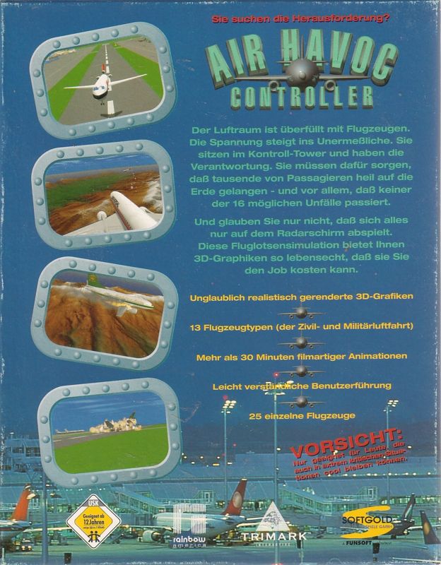 Back Cover for Air Havoc Controller (Windows 3.x)