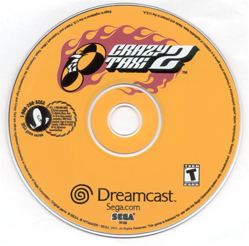 Media for Crazy Taxi 2 (Dreamcast)