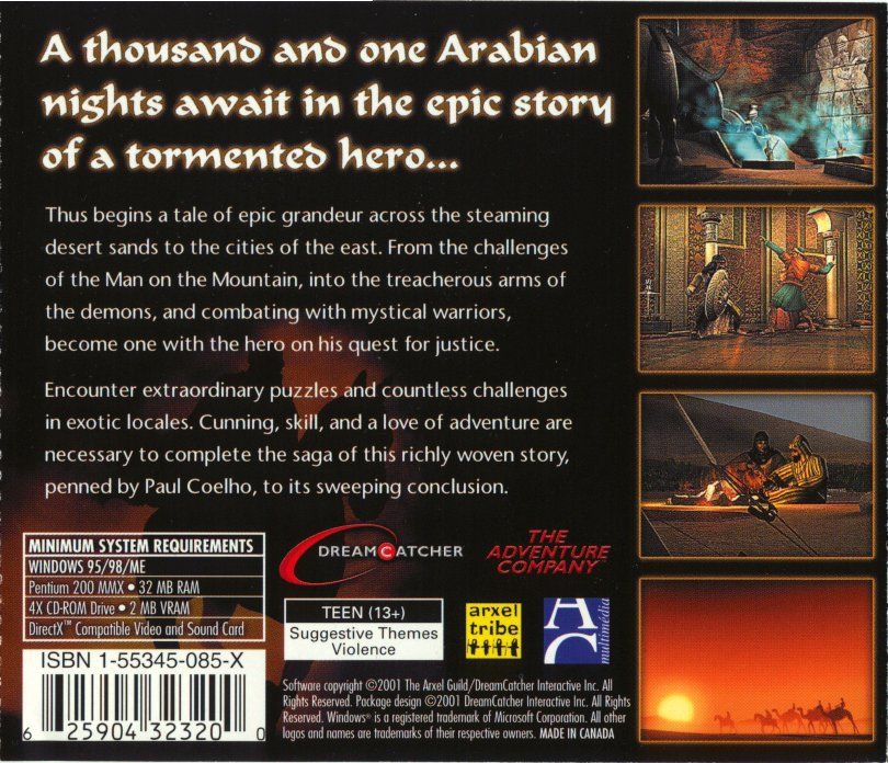 Other for The Legend of the Prophet & the Assassin (Windows): Jewel Case - Back