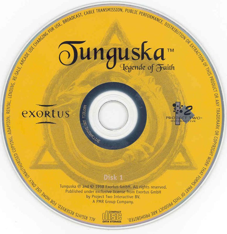 Media for Tunguska: Legend of Faith (Windows): Disc 1/2