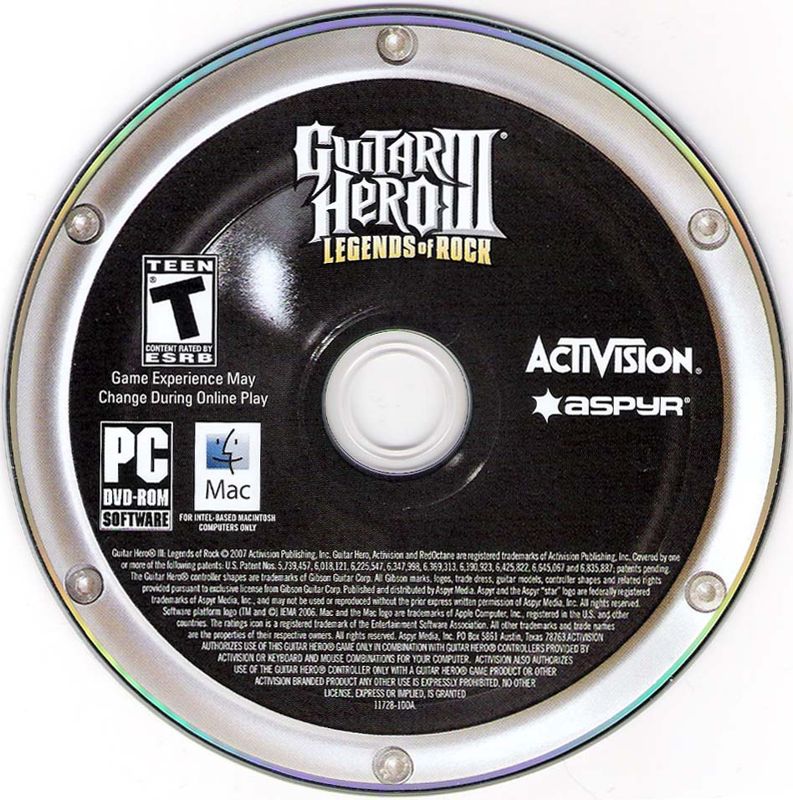 Media for Guitar Hero III: Legends of Rock (Macintosh and Windows) (PC/Mac Hybrid Release)