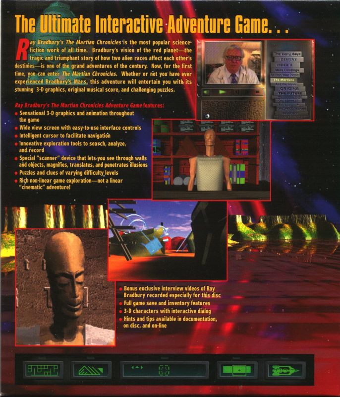 Inside Cover for Ray Bradbury's The Martian Chronicles Adventure Game (Windows 3.x): Right Flap