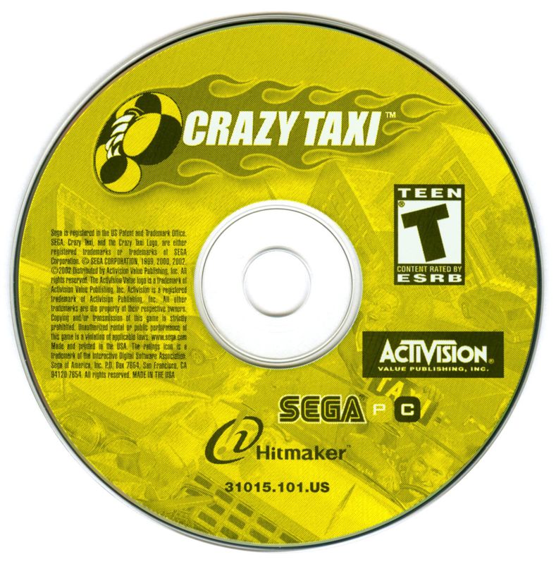 Media for Crazy Taxi (Windows) (Big box)
