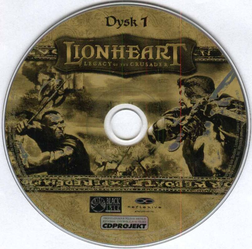 Media for Lionheart: Legacy of the Crusader (Windows): Disc 1