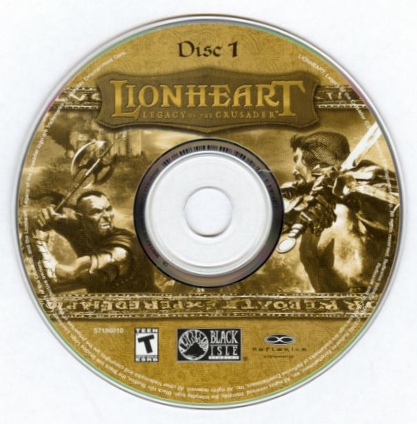 Media for Lionheart: Legacy of the Crusader (Windows): Disc 1