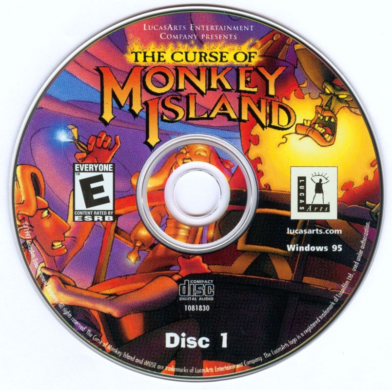 Media for The Curse of Monkey Island (Windows) (LucasArts Archive Series release): CMI Disc 1