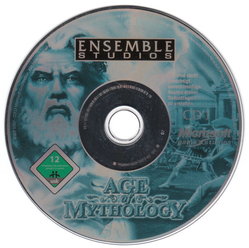 Media for Age of Mythology (Windows) (Re-release): Disc 1