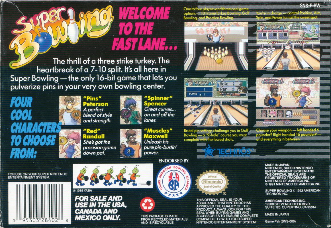 Super Bowling cover or packaging material - MobyGames