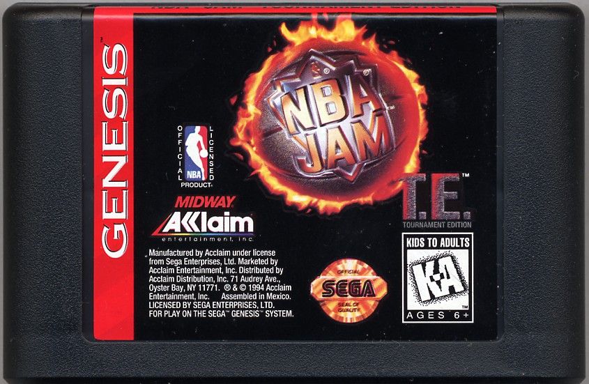 Media for NBA Jam Tournament Edition (Genesis)