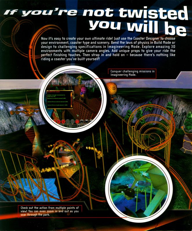 Inside Cover for Ultimate Ride (Windows): Left Flap