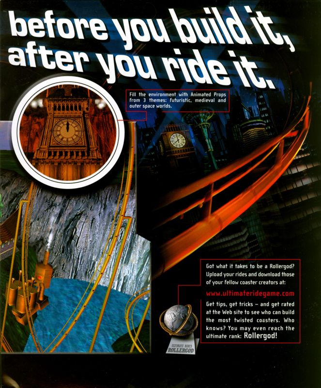 Inside Cover for Ultimate Ride (Windows): Right Flap