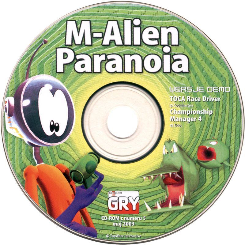 Media for M: Alien Paranoia (Windows) (Komputer Świat GRY # 5/2003 covermount)