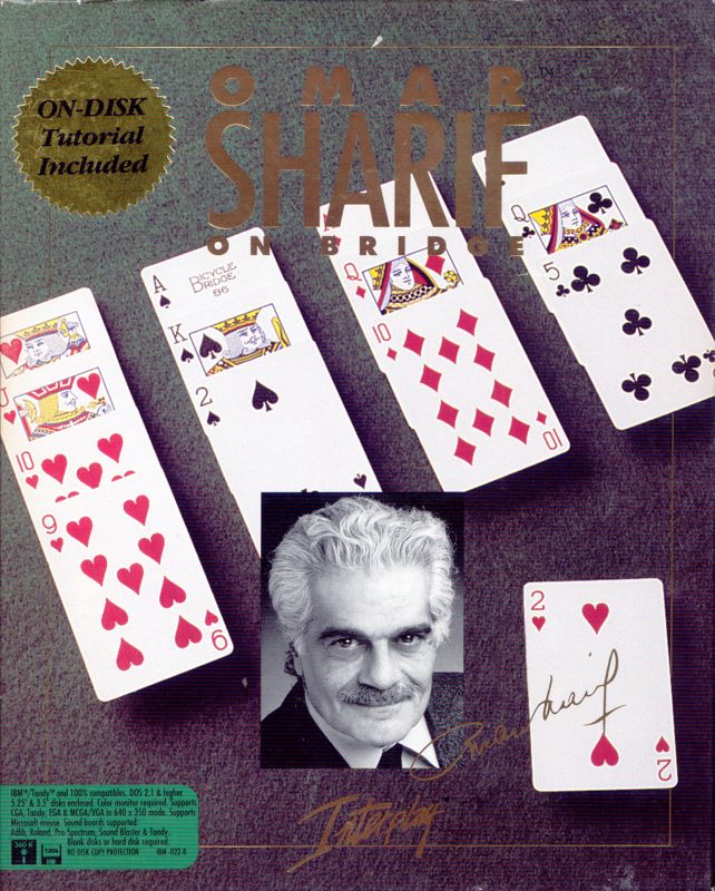 Front Cover for Omar Sharif on Bridge (DOS)