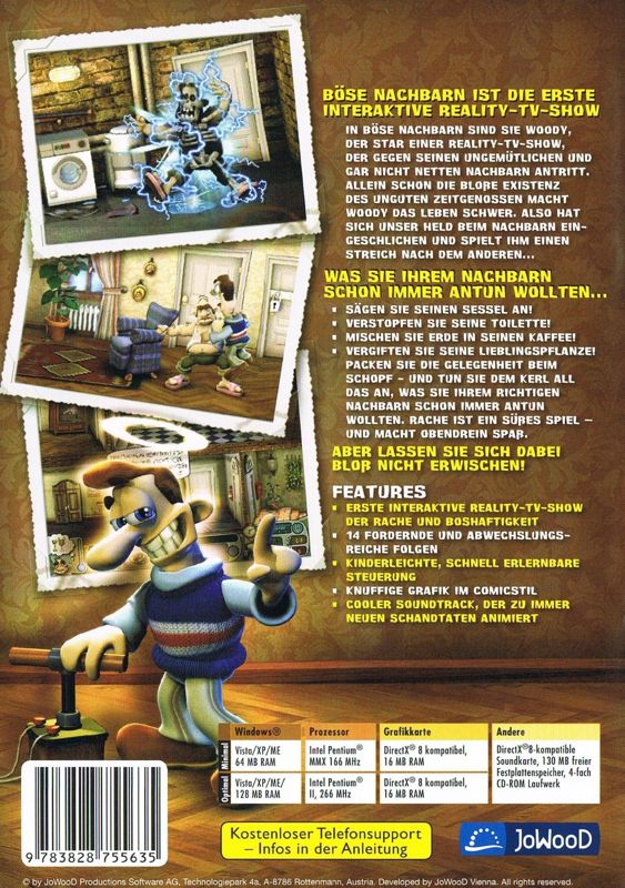 Back Cover for Neighbors from Hell (Windows) (Re-release)