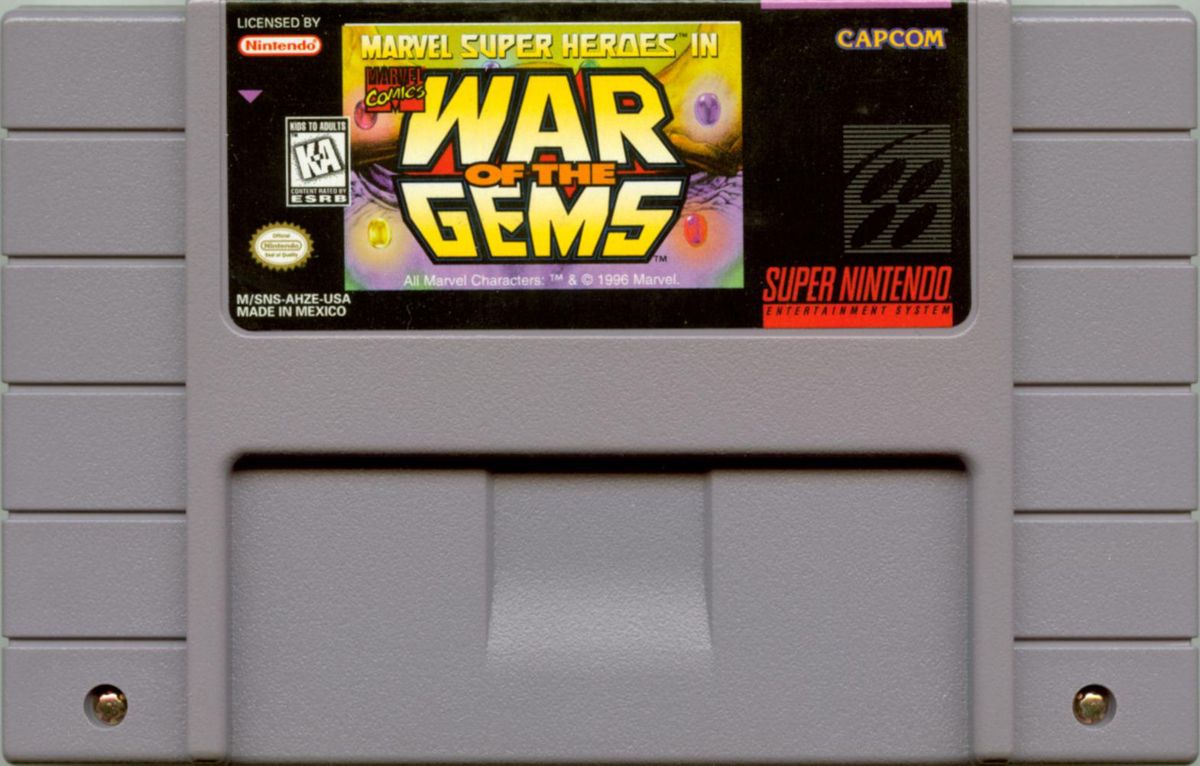 Marvel Super Heroes in War of the Gems cover or packaging material MobyGames Marvel Super Heroes in War of the Gems cover or packaging material MobyGames