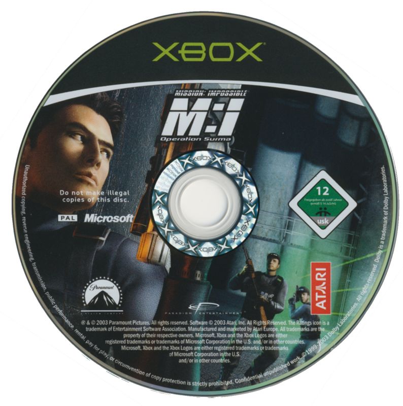 Media for Mission: Impossible - Operation Surma (Xbox)