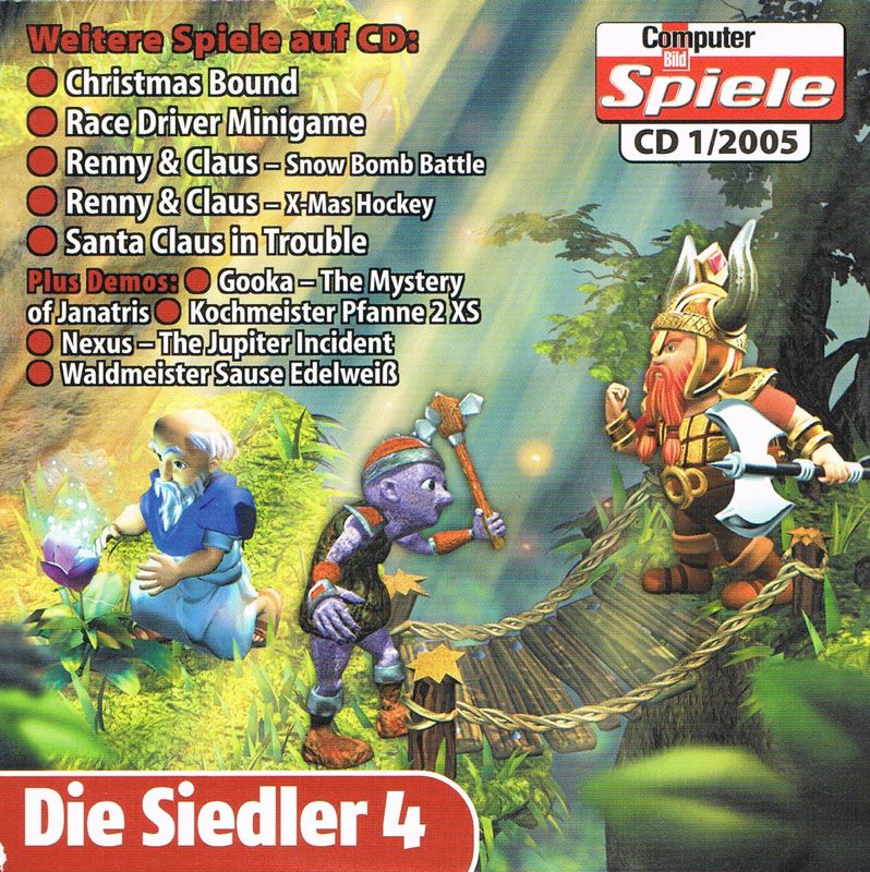Front Cover for The Settlers: Fourth Edition (Windows) (Computer Bild Spiele CD Version 01/2005 covermount)
