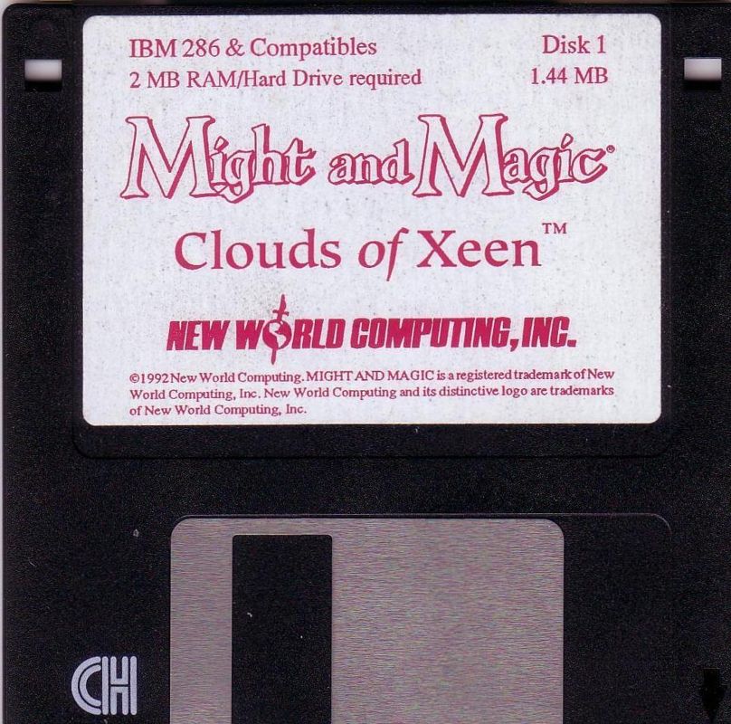 Media for Might and Magic: Clouds of Xeen (DOS): Disk 1/6