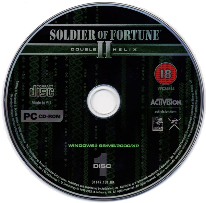 Media for Soldier of Fortune II: Double Helix (Windows): Disc 1