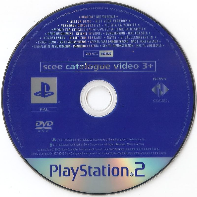 Media for World Tour Soccer 2003 (PlayStation 2): Demo Disc