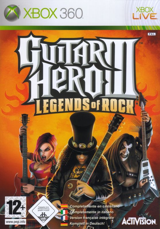 Other for Guitar Hero III: Legends of Rock (Xbox 360) (Box w/ Guitar Controller & Game): Keep Case - Front