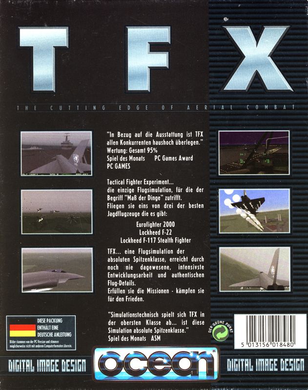 Back Cover for TFX (DOS)