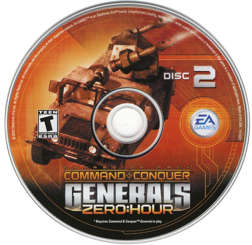 Media for Command & Conquer: Generals - Deluxe Edition (Windows): Zero Hour - Disc 2