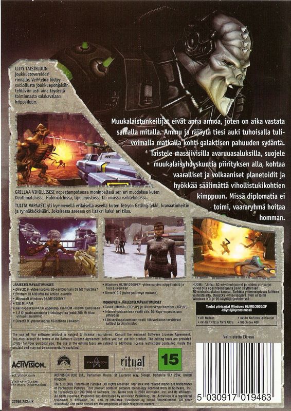Back Cover for Star Trek: Elite Force II (Windows)