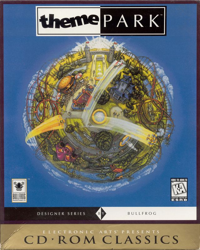 Front Cover for Theme Park (DOS) (Electronic Arts CD-ROM Classics release)