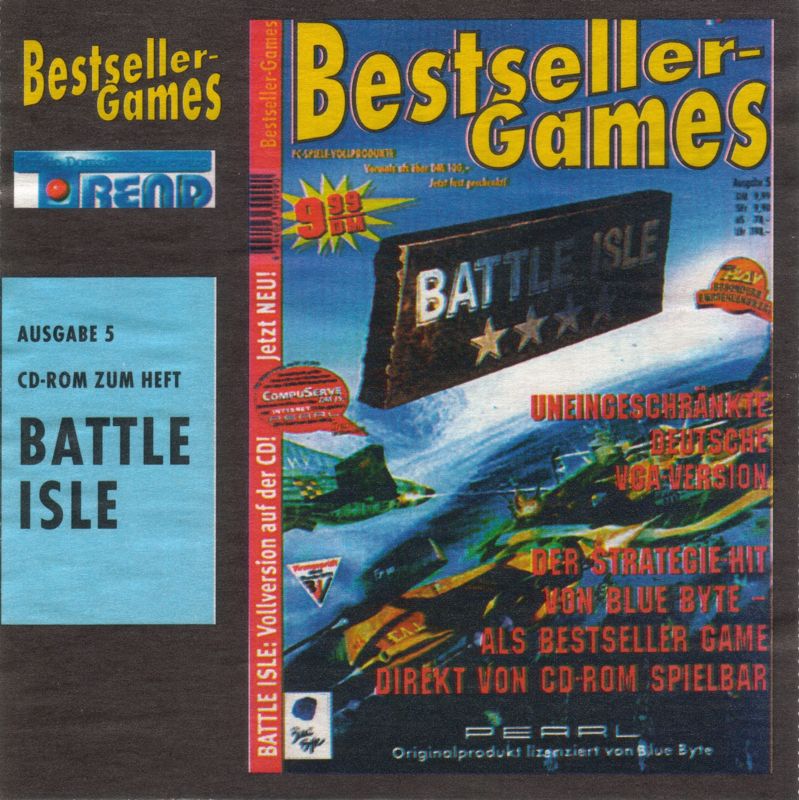Front Cover for Battle Isle (DOS) (Bestseller Games covermount)