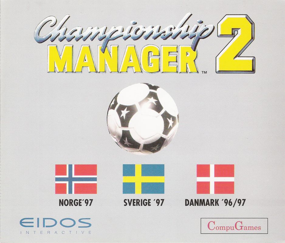 Other for Championship Manager 2: Scandinavian Leagues (DOS): Jewel Case - Back