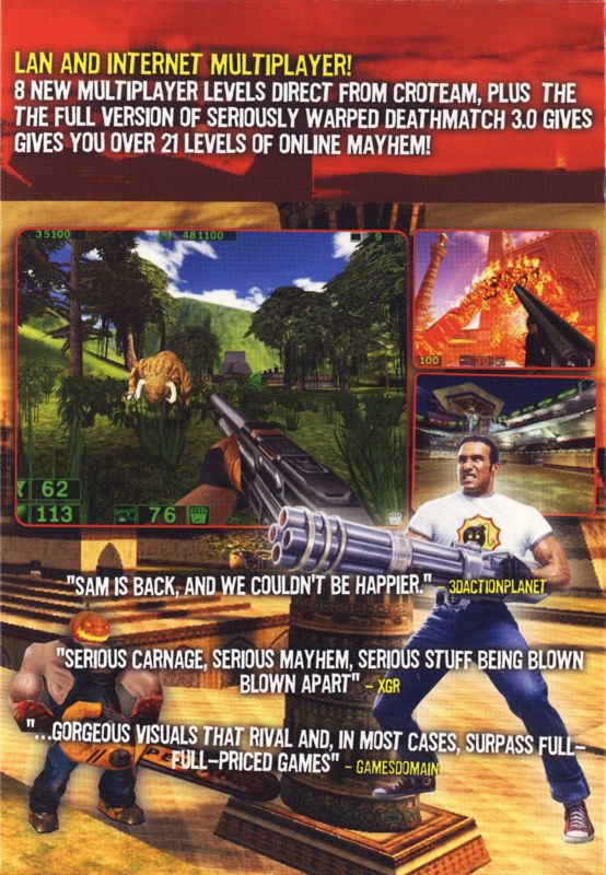 Inside Cover for Serious Sam: The Second Encounter (Windows) (Small box release): Right