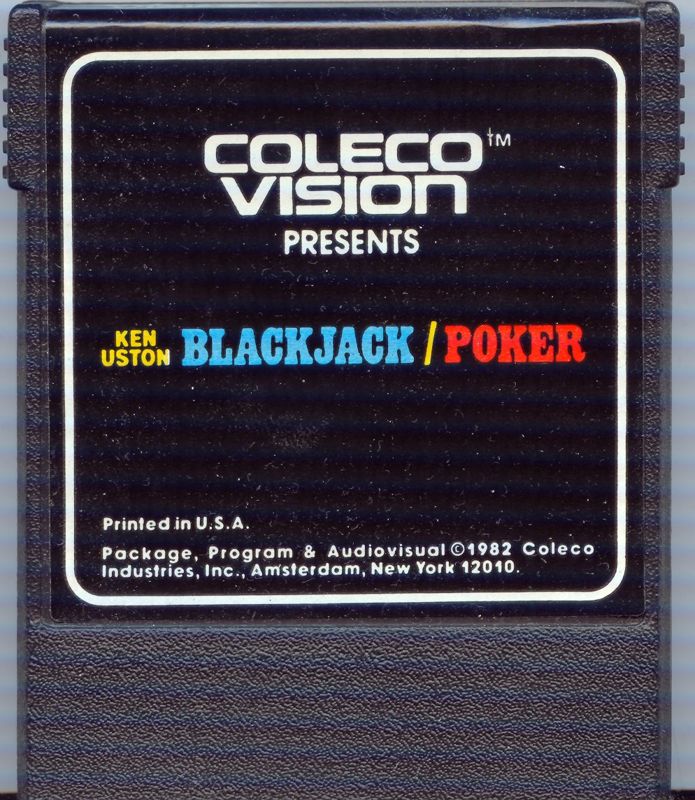 Ken Uston BlackJack/Poker cover or packaging material MobyGames
