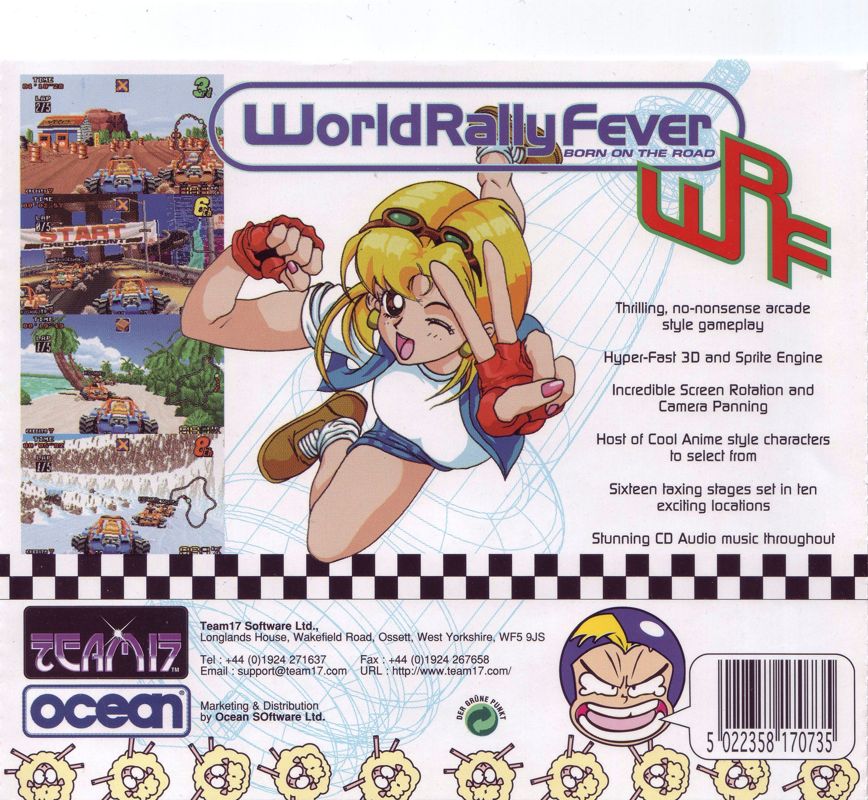 Other for World Rally Fever: Born on the Road (DOS): Jewel Case - Back