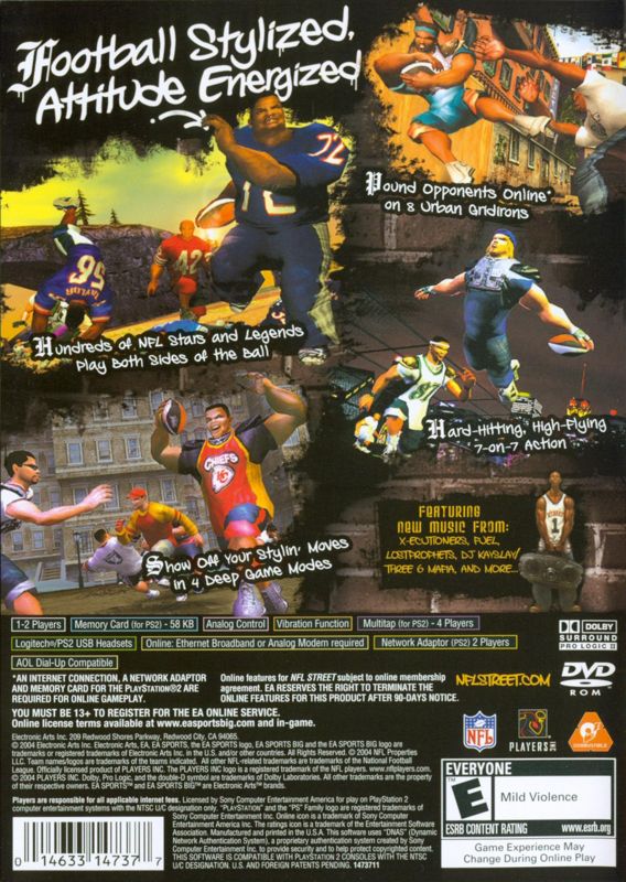 NFL Street 2 cover or packaging material - MobyGames