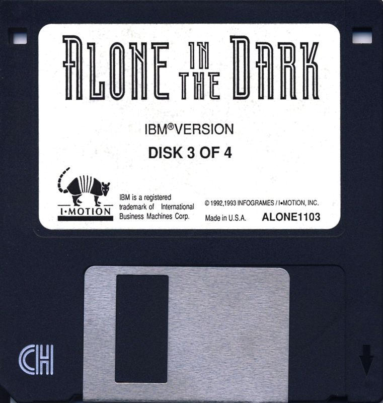 Media for Alone in the Dark (DOS): Disk 3