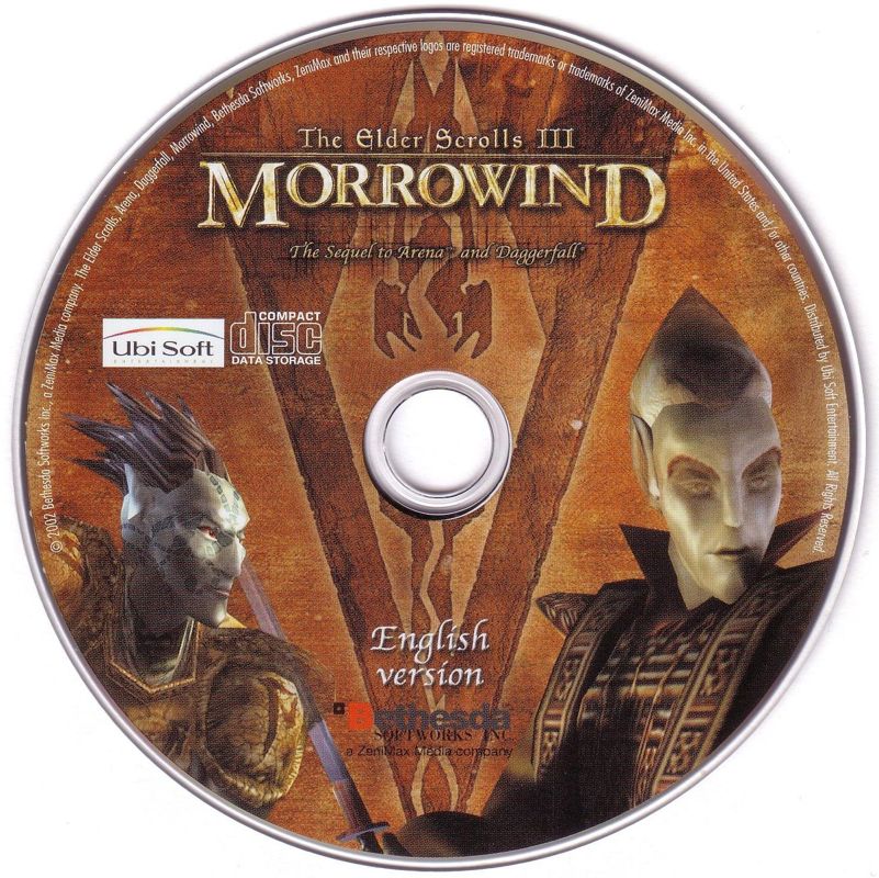 Media for The Elder Scrolls III: Morrowind (Windows): Game Disc