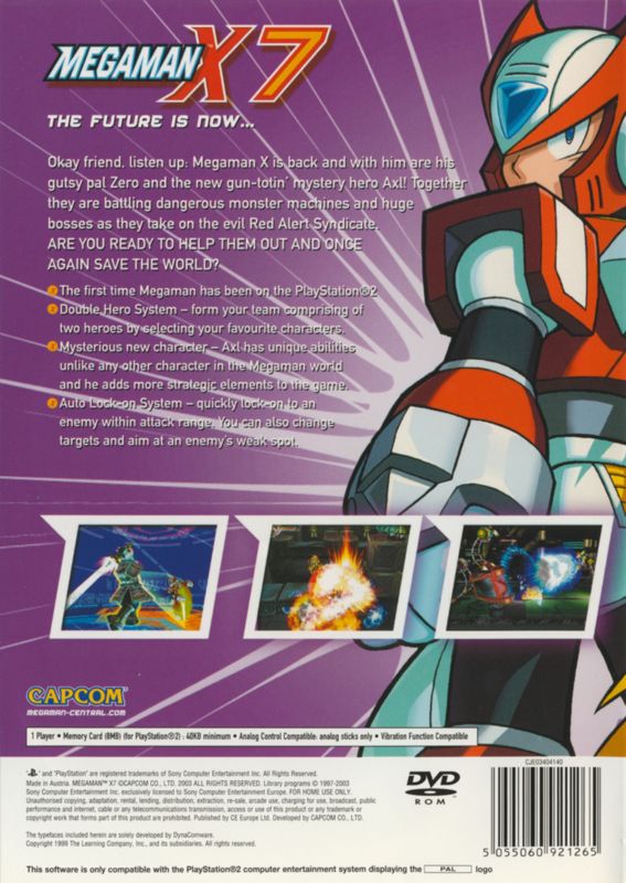 Mega Man X7 cover or packaging material - MobyGames