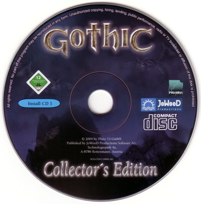 Media for Gothic: Collector's Edition (Windows): Gothic Disc 1/2