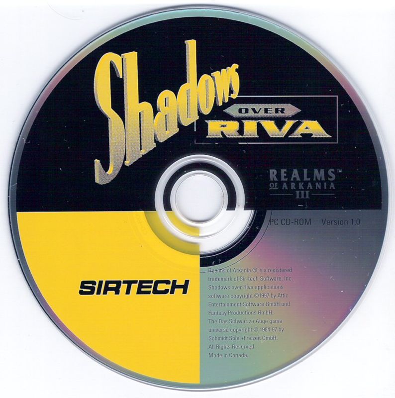 Media for Realms of Arkania III: Shadows over Riva (DOS)
