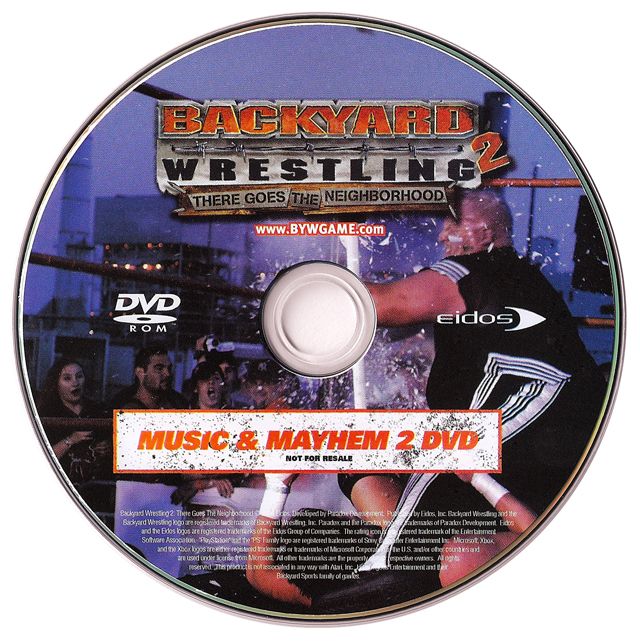 Media for Backyard Wrestling 2: There Goes the Neighborhood (PlayStation 2) (Best Buy edition): Bonus disc