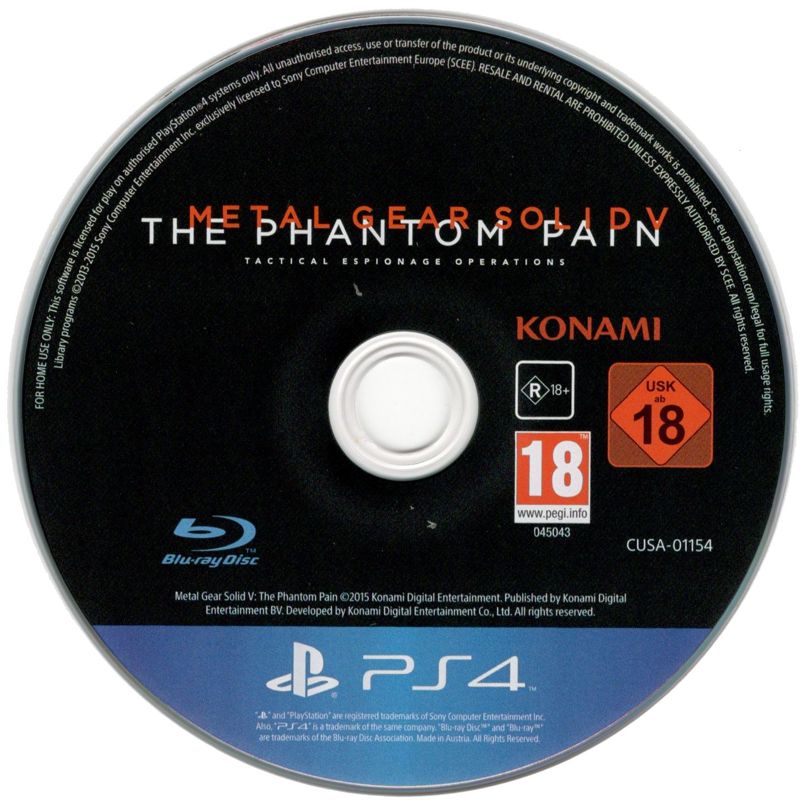 Media for Metal Gear Solid V: The Phantom Pain (Collector's Edition) (PlayStation 4)