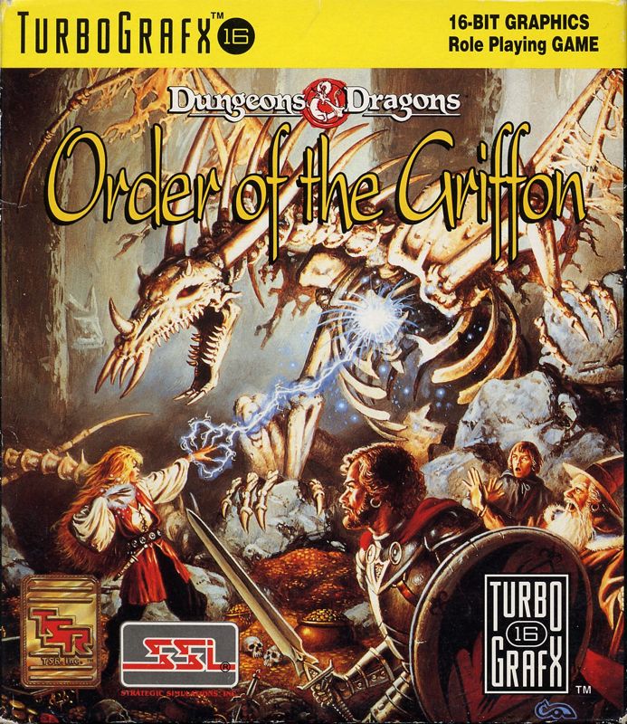 Front Cover for Dungeons & Dragons: Order of the Griffon (TurboGrafx-16)
