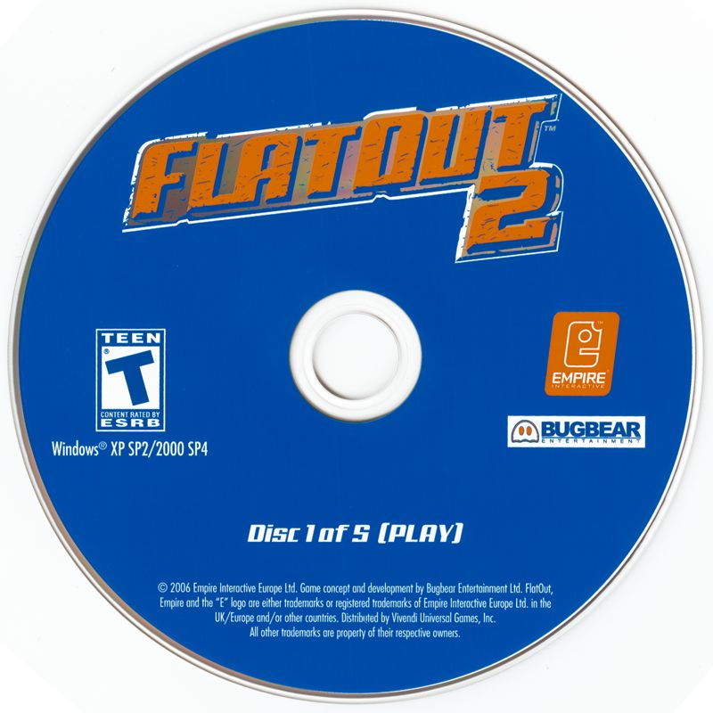 Media for FlatOut 2 (Windows): Disc 1/5