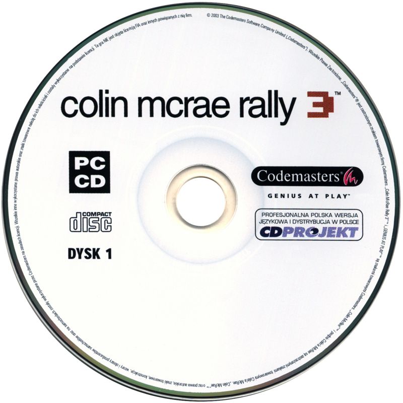Media for Colin McRae Rally 3 (Windows) (nowa eXtra Klasyka release): Disc 1/2