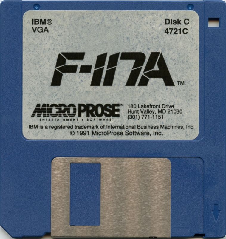 Media for F-117A Nighthawk Stealth Fighter 2.0 (DOS) (VGA 3.5" Floppy Disk release): Disk C