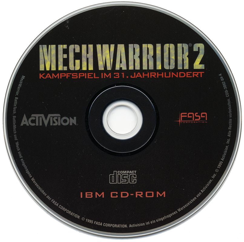 Media for MechWarrior 2: Limited Edition (DOS): MechWarrior 2 Disc